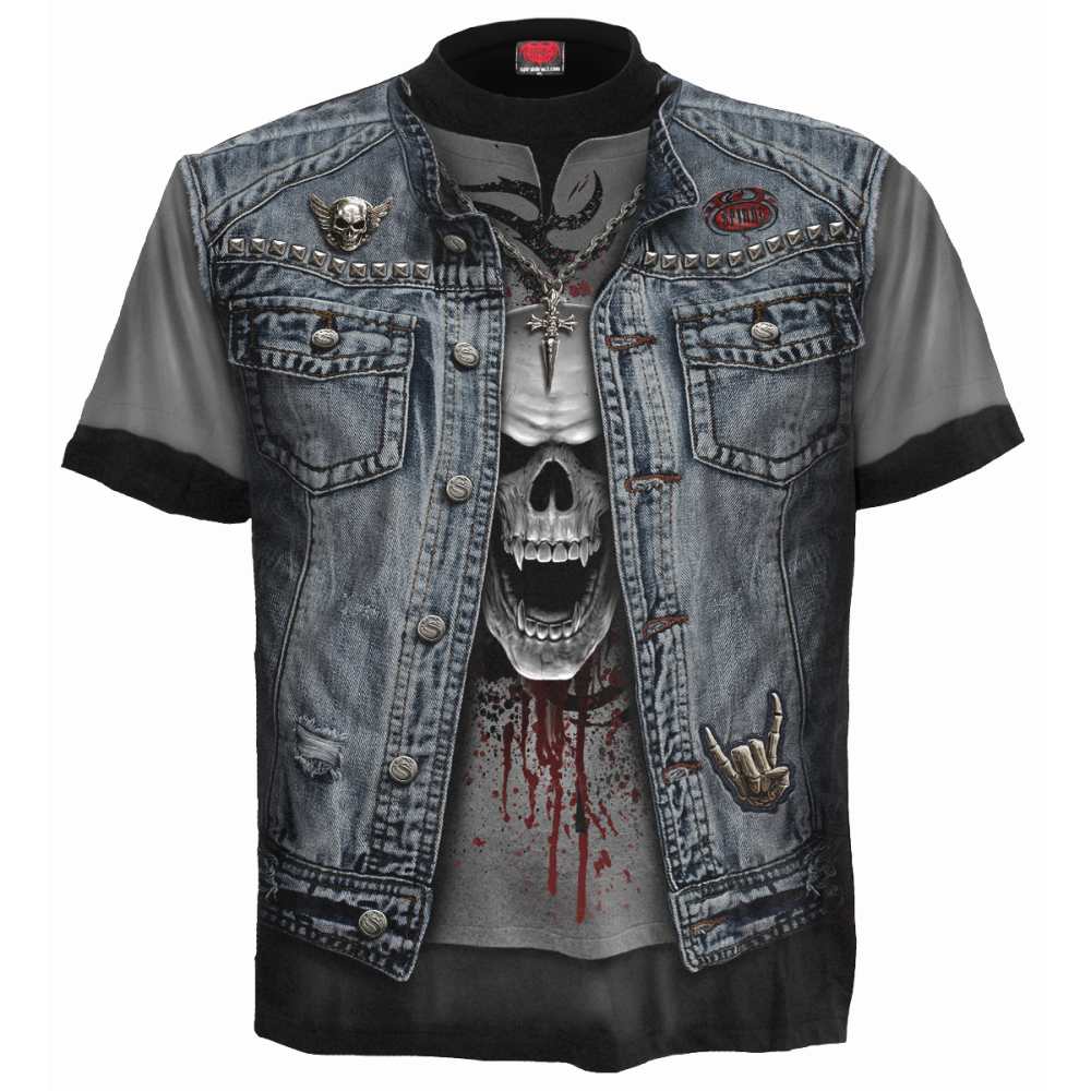 Spiral - THRASH METAL Mens T-shirt - Black